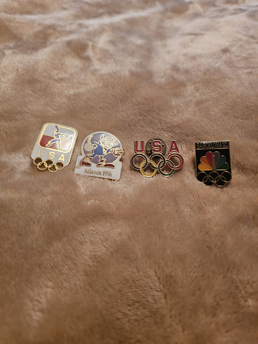 USA Olympic Enamel Pin Set - Gold & Multicolor❤️🩷
